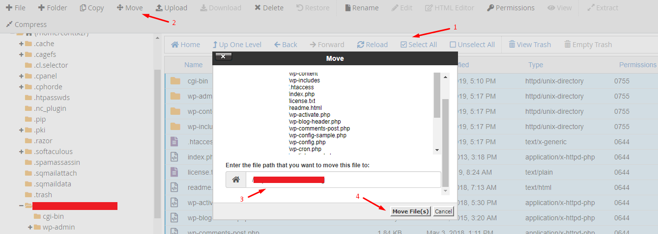 Move WordPress