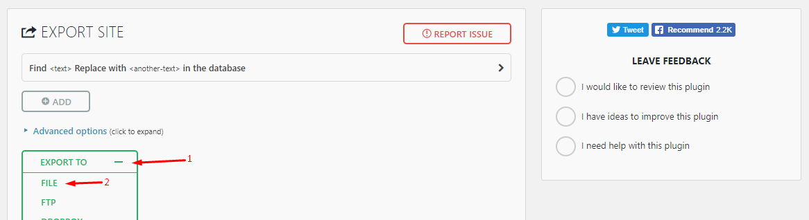 WordPress Staging Site