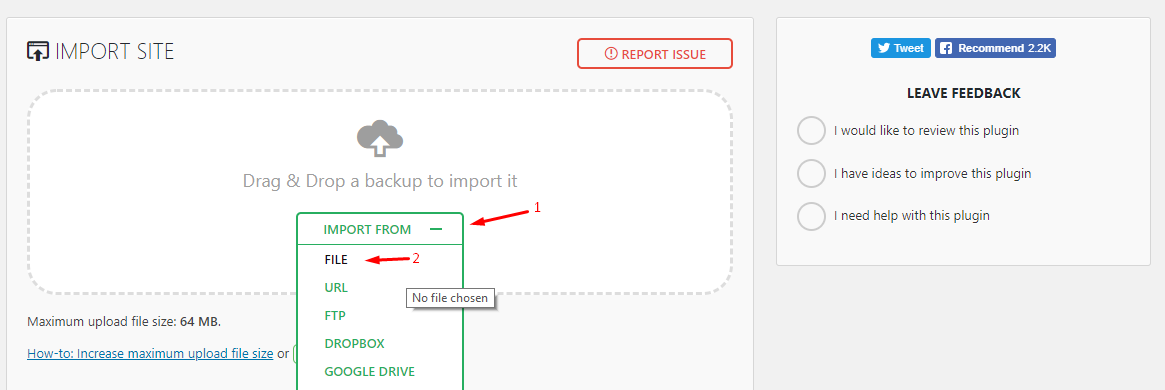WordPress Staging Site