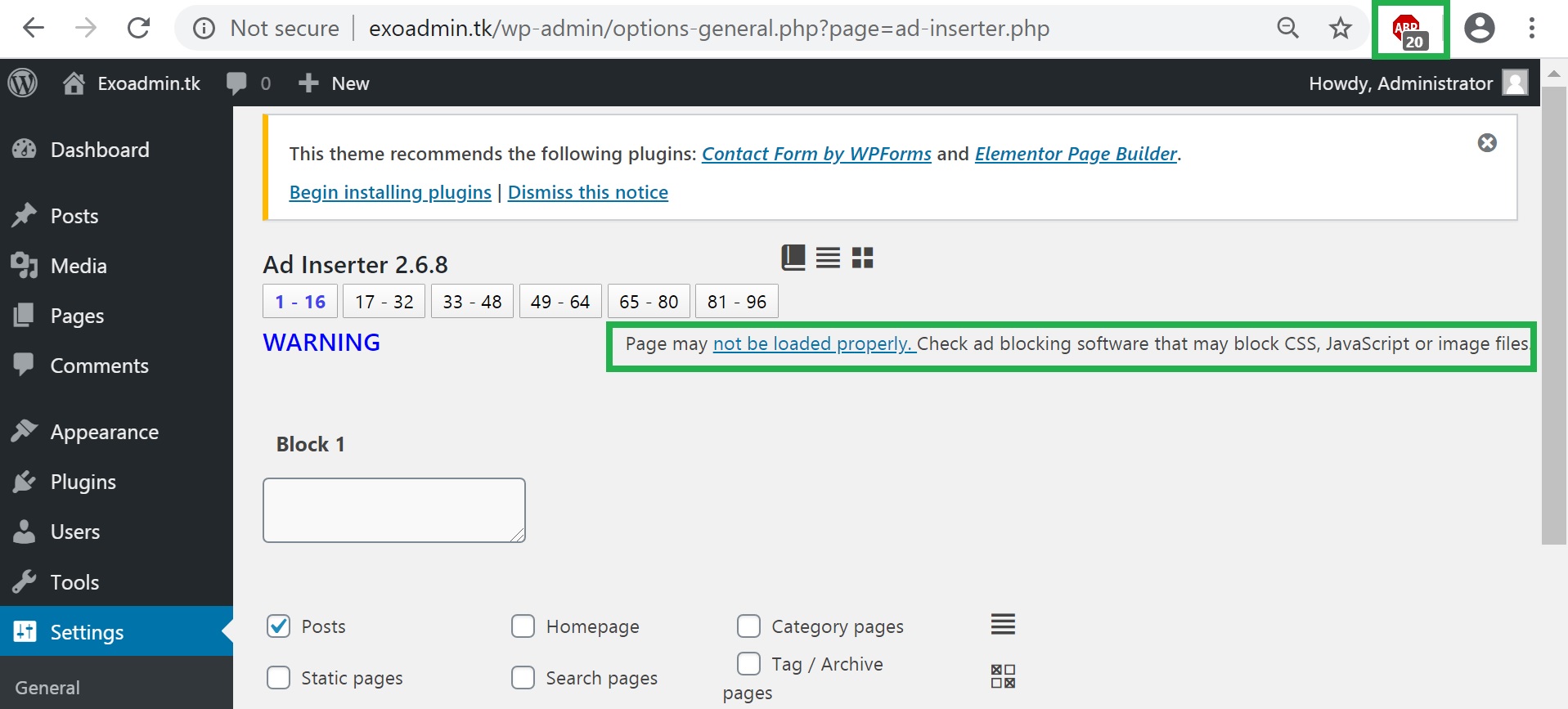 Manage Google Ads using AD Inserter 3