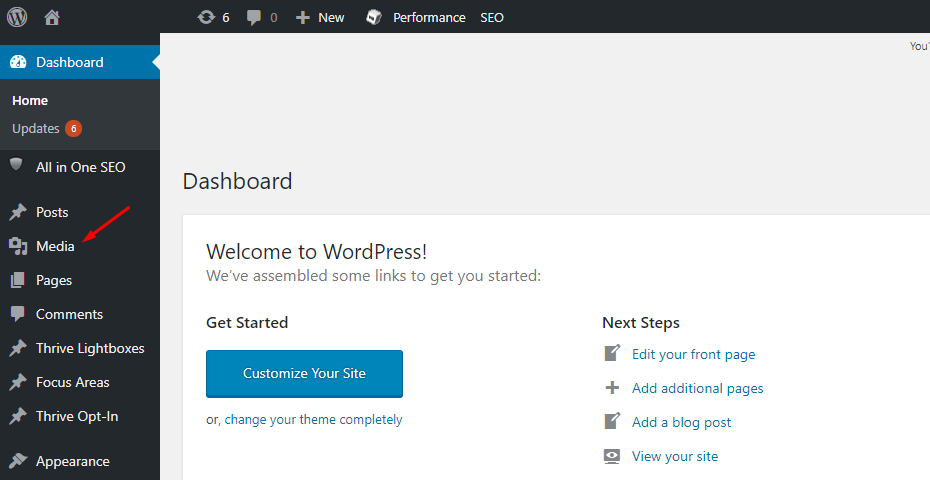 Upload Files on WordPress from Library Directly