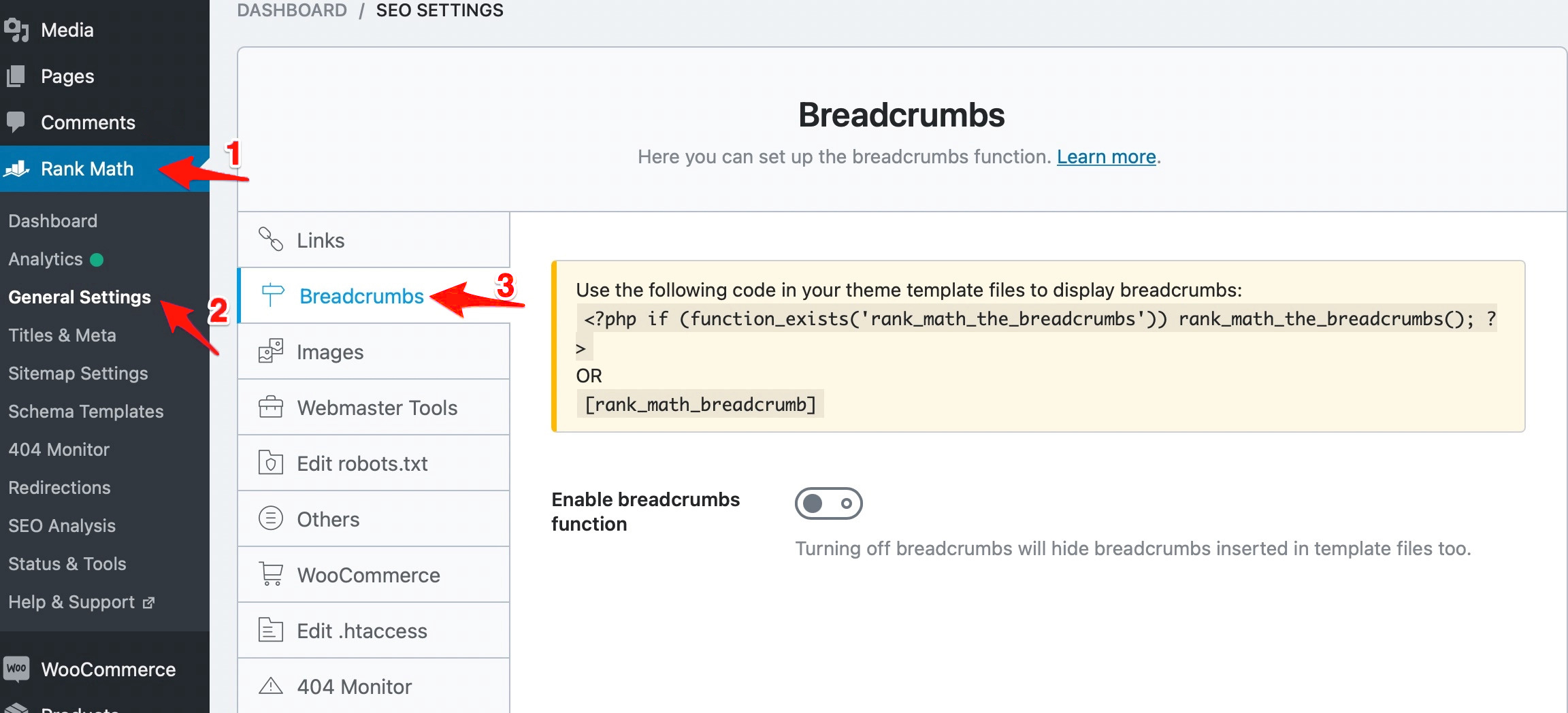 How to Display Breadcrumb Navigation Links in WordPress 2
