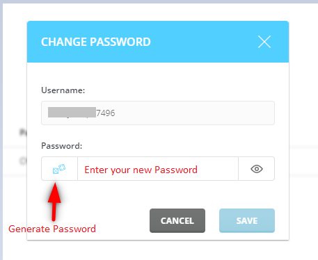change a database user password in DirectAdmin