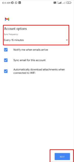 add to webmail on your Android phone 6