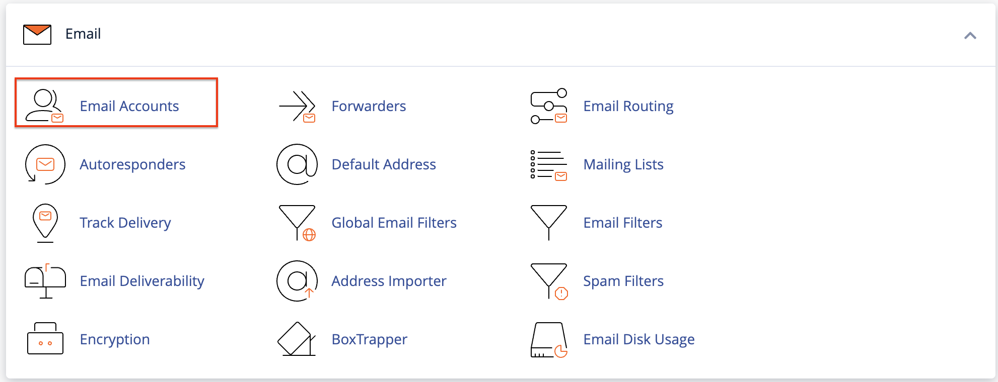 Доступ к учетной записи электронной почты cPanel