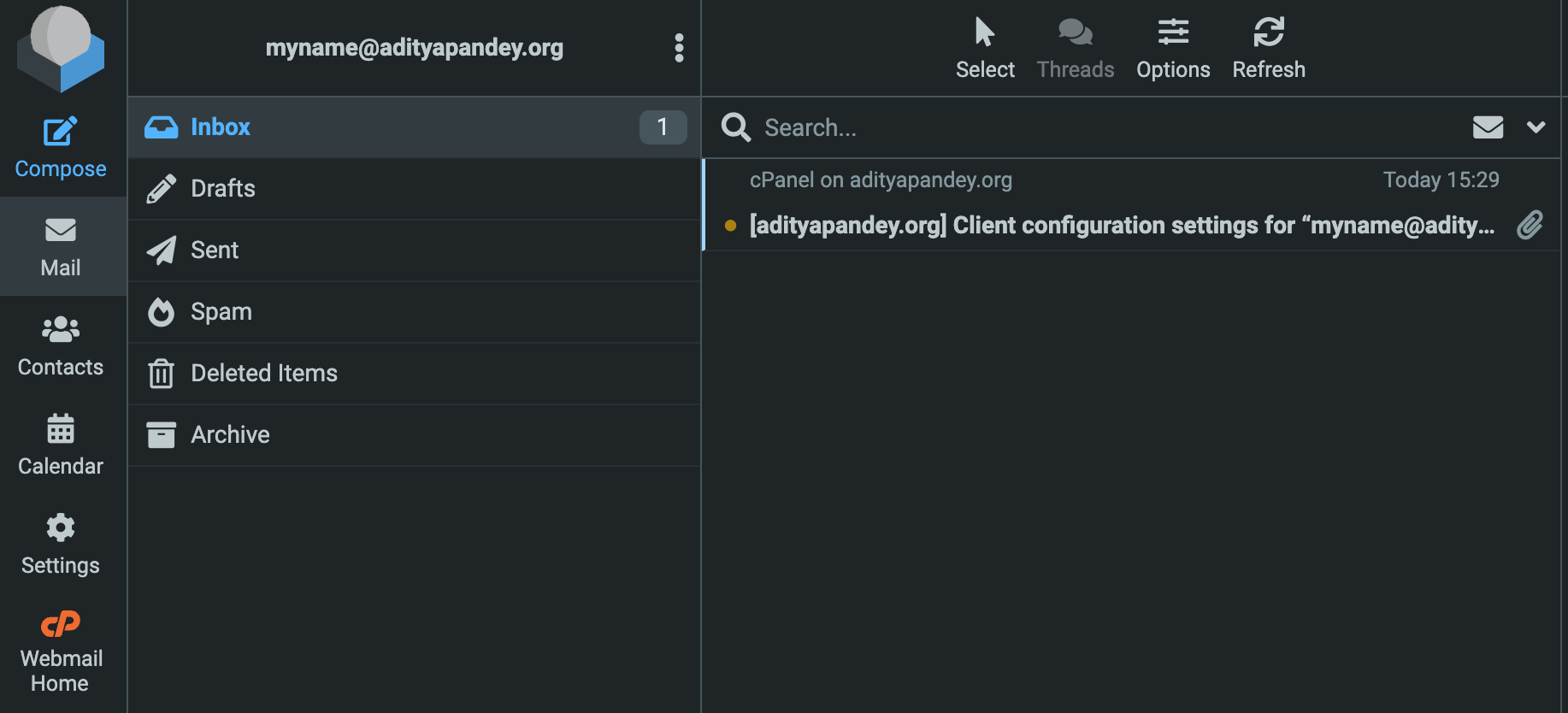 Веб-почта cPanel